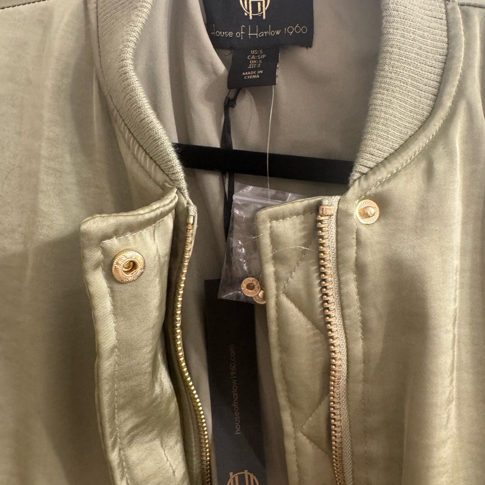 House of Harlow 1960 Sage Bomber Jacket - Picture 3 of 5